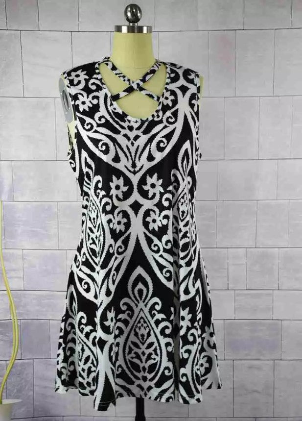 Family Matching Mother-daughter Sundresses Summer Sleeveless Dress