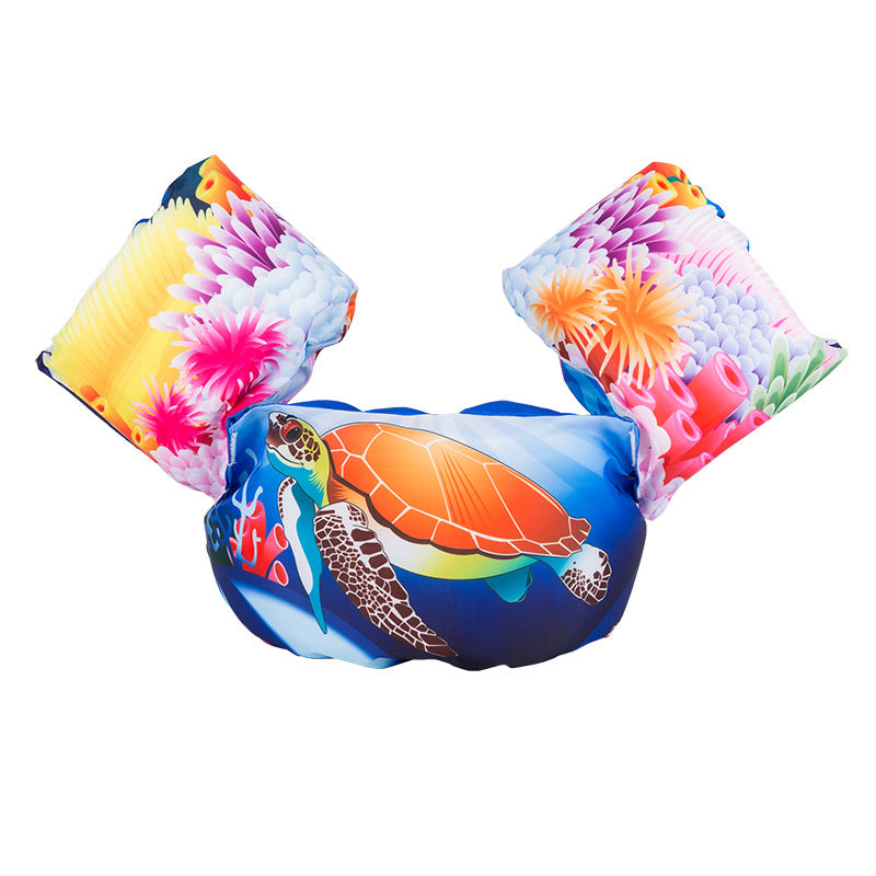 Kid Boy Girl Life Jackets Buoyancy Sleeves Vest Swimming Swimsuits