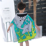 Kid Baby Cartoon Bath Towel Microfiber Hooded Beach Towel Pajamas