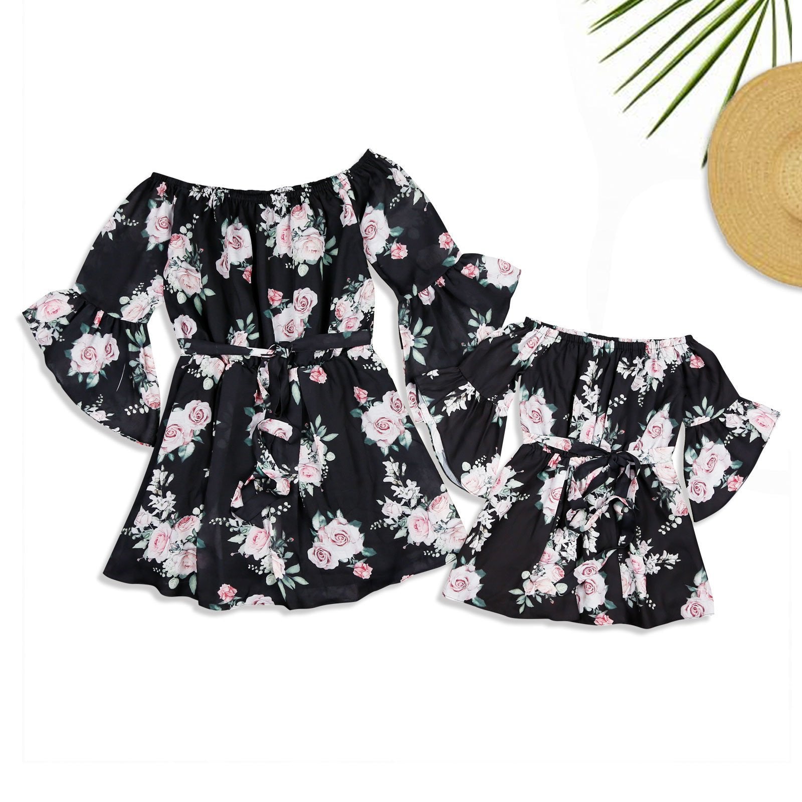 Family Matching Explosions Mother-daughter Parent-child Dress