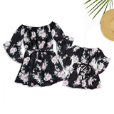 Family Matching Explosions Mother-daughter Parent-child Dress
