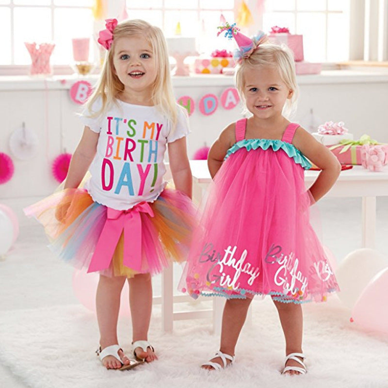 Kid Baby Girl Suit Letter Spring Autumn 2 Pcs Sets