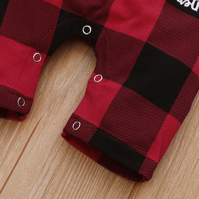 Baby Boy Girl White Long Sleeve Bow Tie Plaid 2 Pcs Set