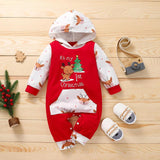 Baby Boy Girl Christmas Tree Letter Printed Romper