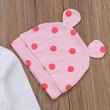 Baby Girl Set Cute Giraffe Pink Dot 2 Pcs