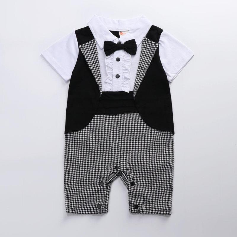 Baby Toddler Boy Party Cotton Jumpsuit Romper