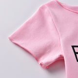 Kid Baby Girls Summer Cotton Ripped Jeans 2 Pcs Set