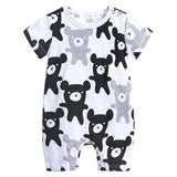 Baby Onesies Short Sleeve Cotton Knitted Breathable Jumpsuit Romper