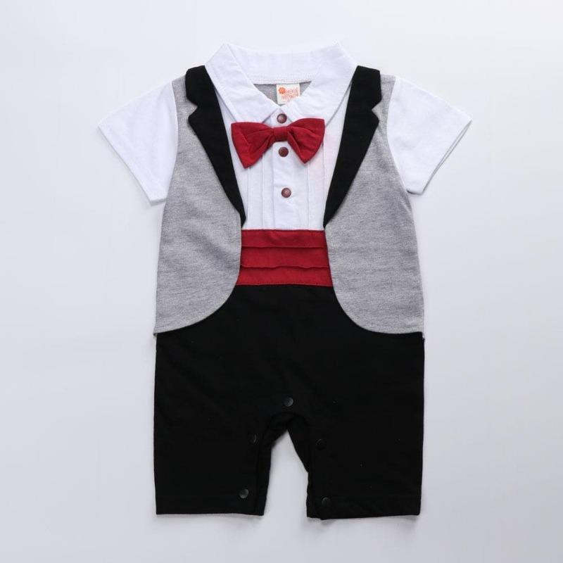 Baby Toddler Boy Party Cotton Jumpsuit Romper