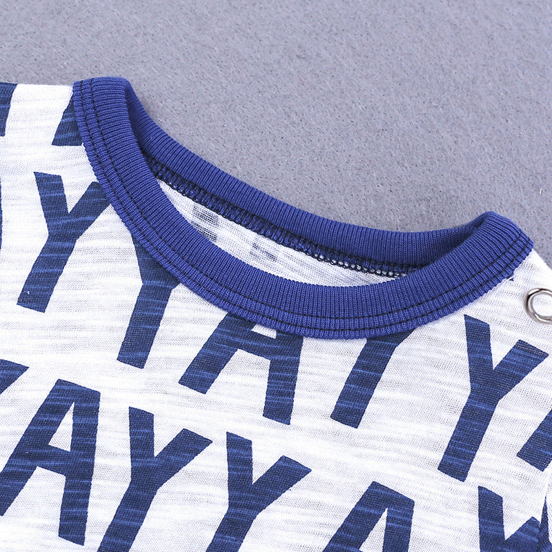 Baby Onesies Short Sleeve Cotton Knitted Breathable Jumpsuit Romper