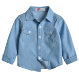 Toddler Infant Baby Girl Casual Denim Flared Long Trouser Set 2 Pcs