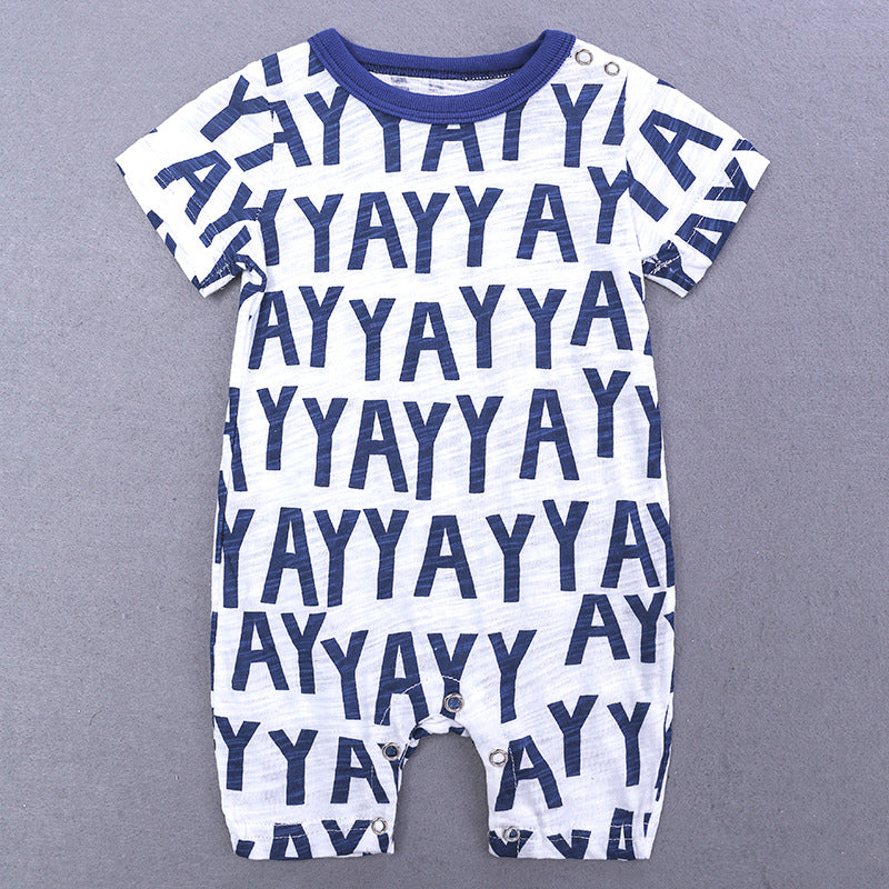 Baby Onesies Short Sleeve Cotton Knitted Breathable Jumpsuit Romper
