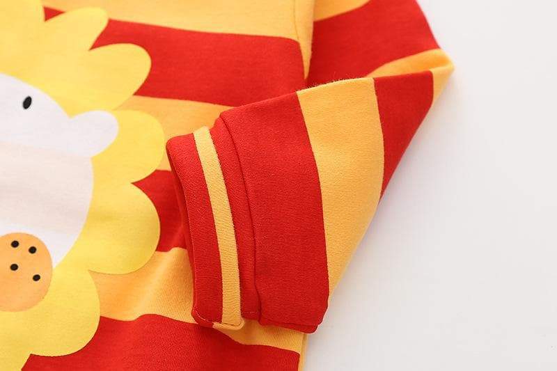 Baby Lion Print Sunshine Style Jumpsuit with Hat Romper