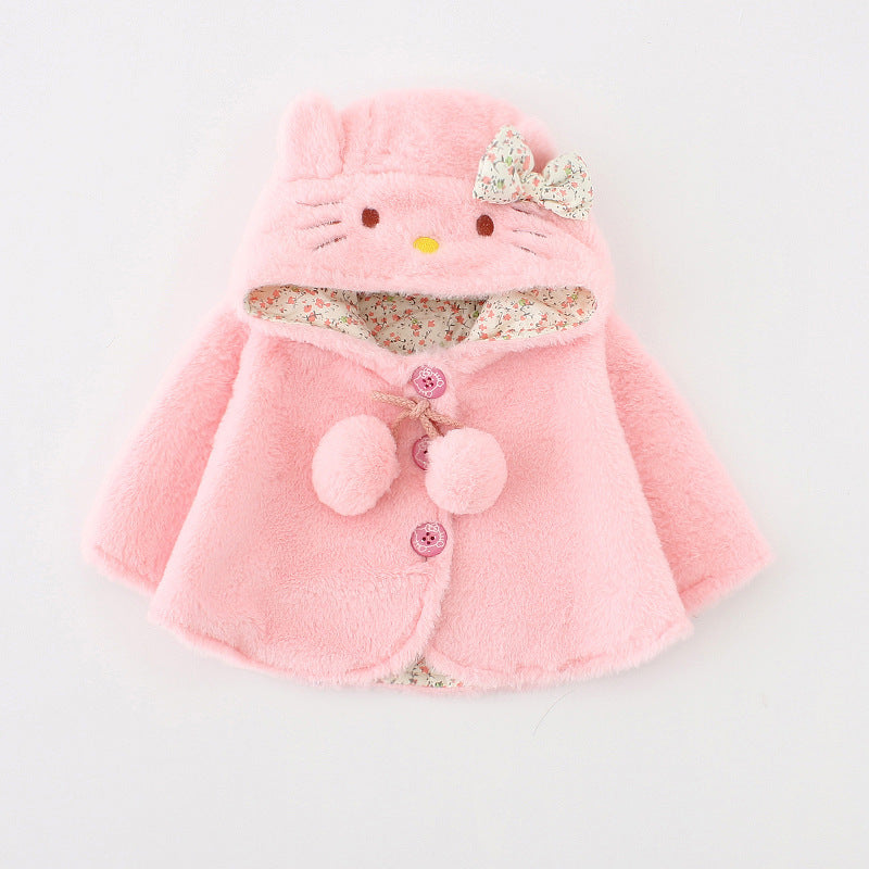 Baby Girls Overcoat Cape Autumn Winter Coats