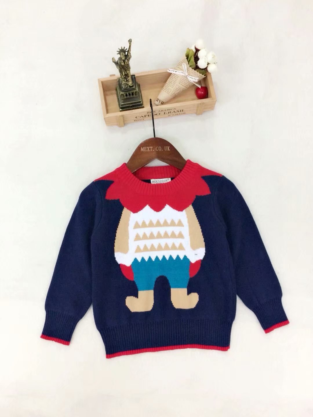 Kids Boy Girl Spring Autumn Lion Collar Knitwear Sweater