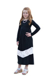 Family Matching Mother Child Long Sleeve Patchwork Dresses