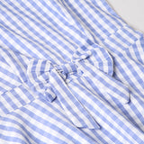 Family Matching Parent-child Bow-tie Plaid Dress