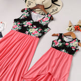 Family Matching Parent-child Digital Print Dress