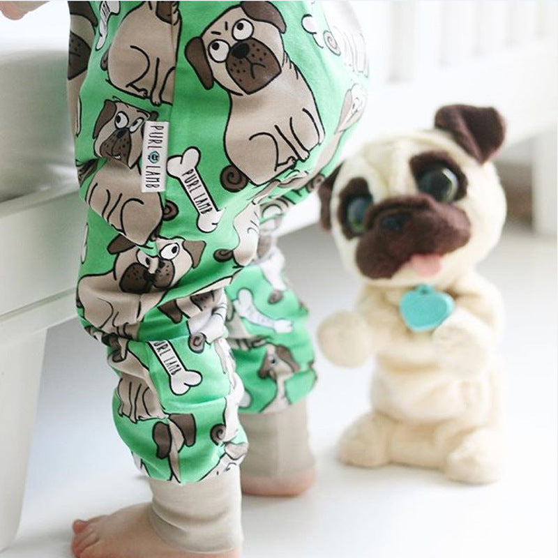 Baby New Fashion Doggie Creeper Zipper Jumpsuit Romper