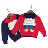 Kids Boy Girl Spring Autumn Lion Collar Knitwear Sweater