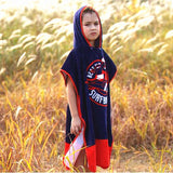 Kid Baby Cotton Baby Bath Towel Poncho Beach Hodded Towel Quick Dry Cloak Pajamas
