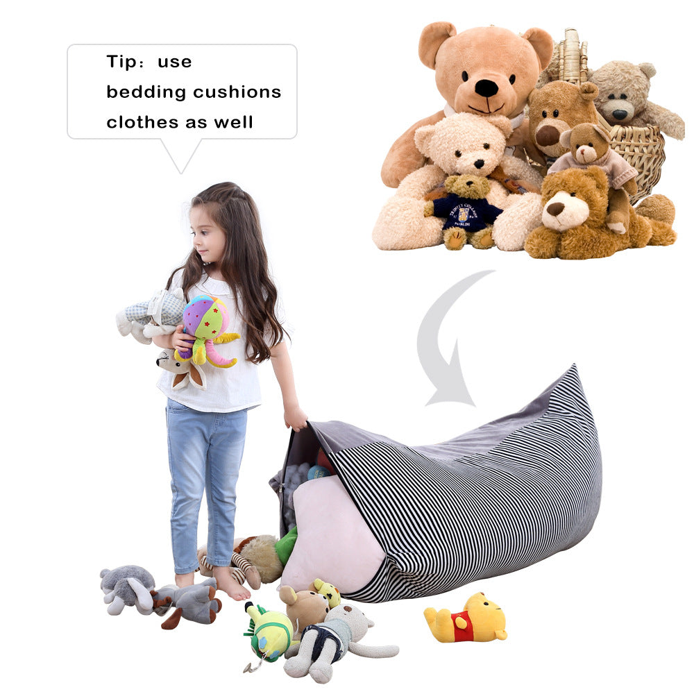 Kid Thickened Large-Capacity Portable Striped Filling Storage Bag