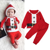 Baby Boy Girl Spring Autumn Christmas Long-sleeved Sets 2 Pcs