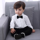Baby Boy Gentleman Onesie Spring Climbing Suit 3 Pcs Sets