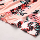 Family Matching Mother-daughter Printed Full Length Dress