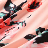 Family Matching Mother-daughter Printed Full Length Dress