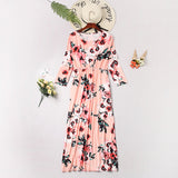 Family Matching Mother-daughter Printed Full Length Dress