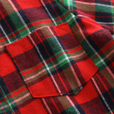 Baby Boy Set suits Red Plaid Long-sleeved Christmas 2 Pcs
