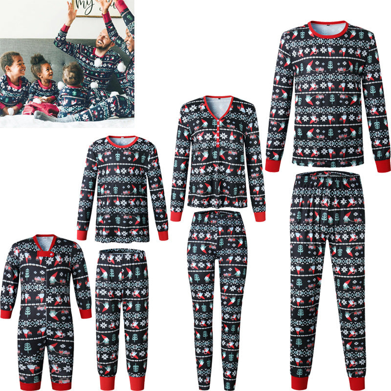 Family Christmas Parent-child Home Set Pajamas