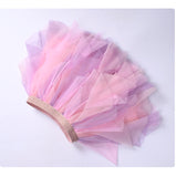 Kid Baby Girls Summer Princess Net Gauze Pompous Rainbow Tutu Skirts