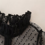 Family Matching Mother-daughter Black Lace Mesh Princess Dress