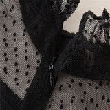 Family Matching Mother-daughter Black Lace Mesh Princess Dress