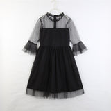 Family Matching Mother-daughter Black Lace Mesh Princess Dress