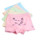 Kid Girl Cartoon Pattern Cotton Softwear Briefs Underwear 5 Packs
