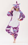 Family Matching Flannel Cartoon Animal One-piece Pajamas