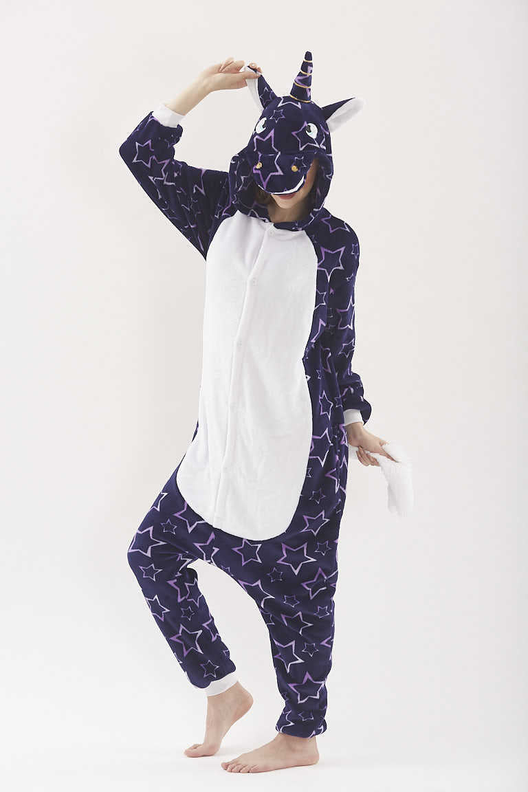 Family Matching Cartoon Animal One Piece Tianma Unicorn Pajamas