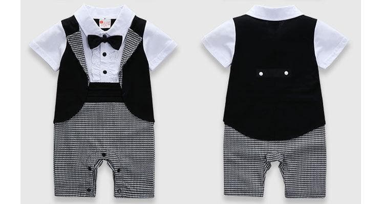 Baby Toddler Boy Party Cotton Jumpsuit Romper