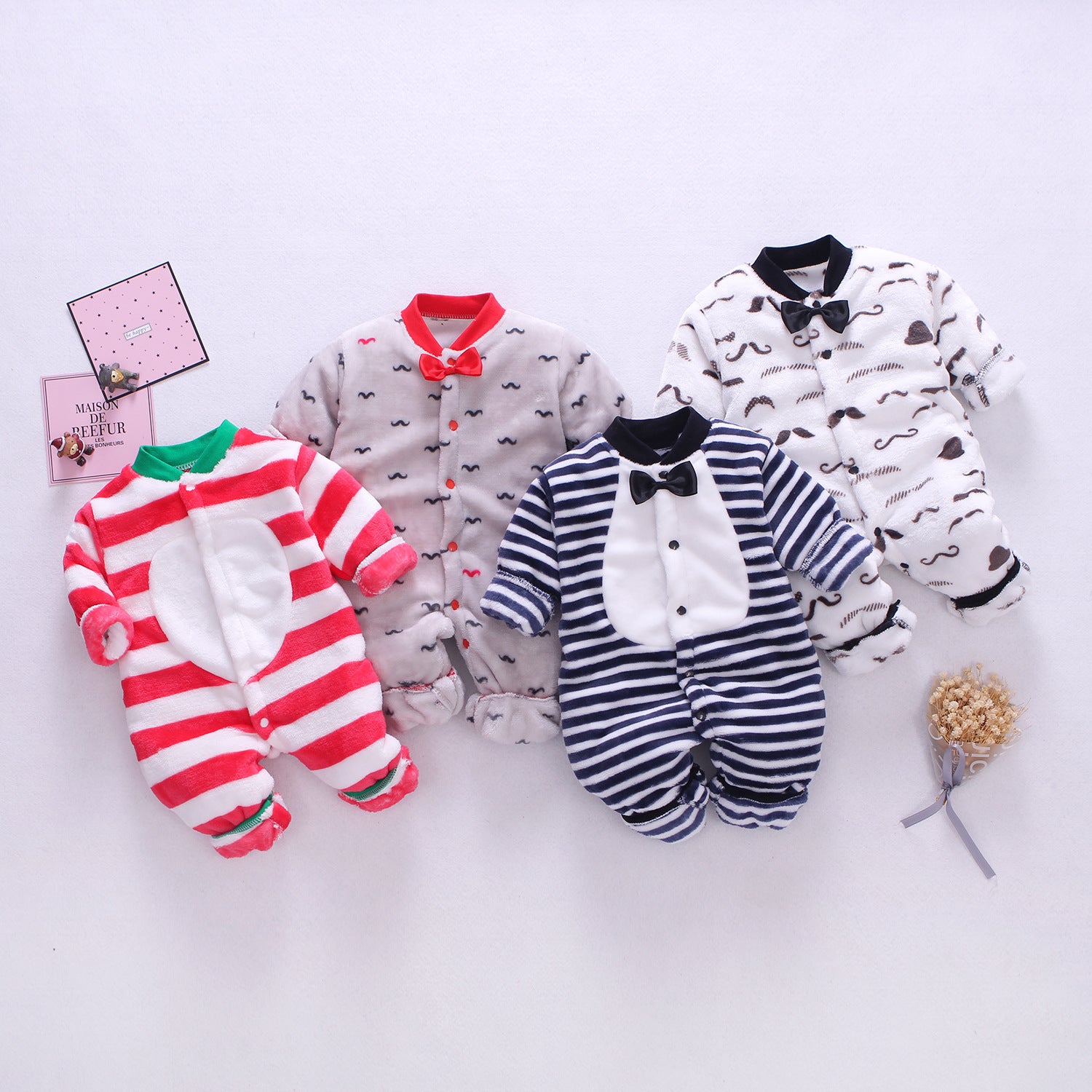 Thickened Baby Flannel Romper
