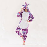 Family Matching Flannel Cartoon Animal One-piece Pajamas