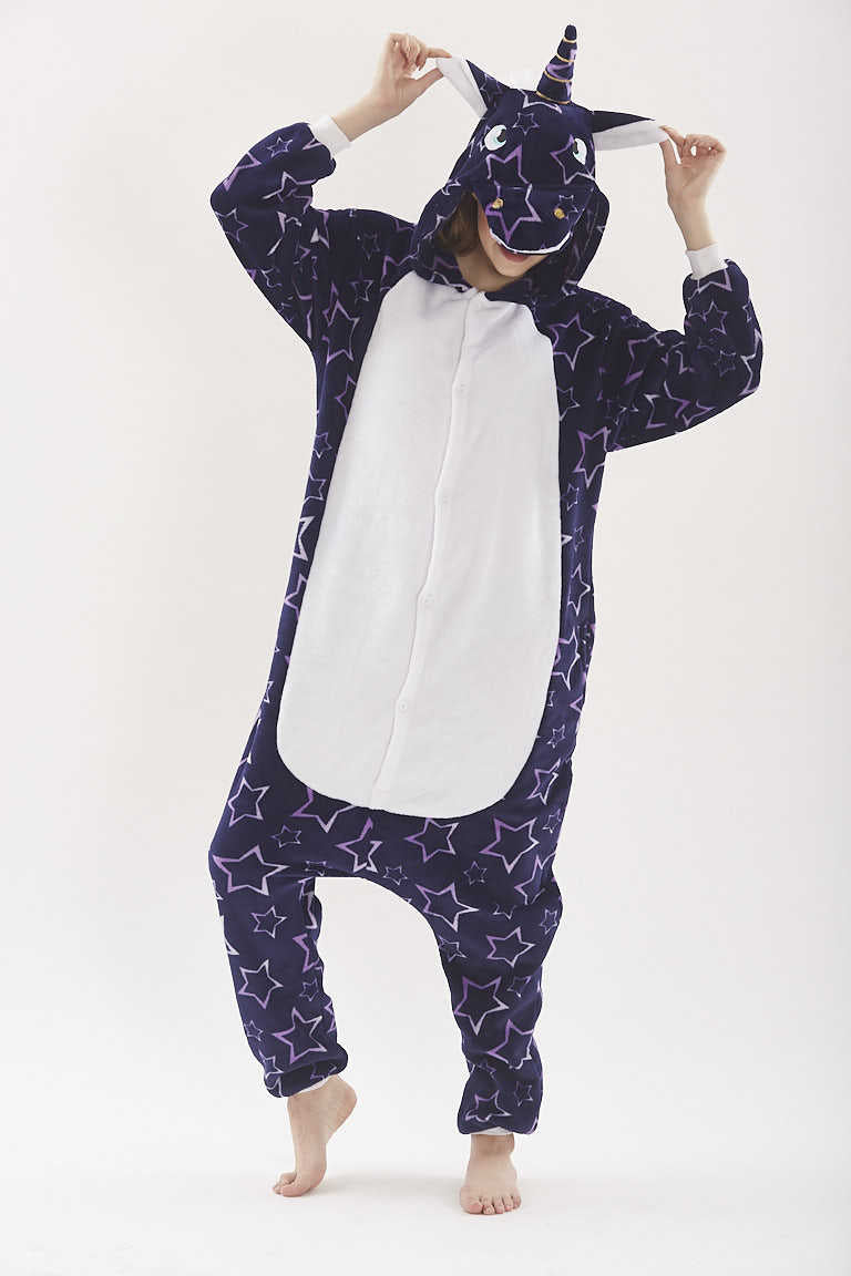 Family Matching Cartoon Animal One Piece Tianma Unicorn Pajamas