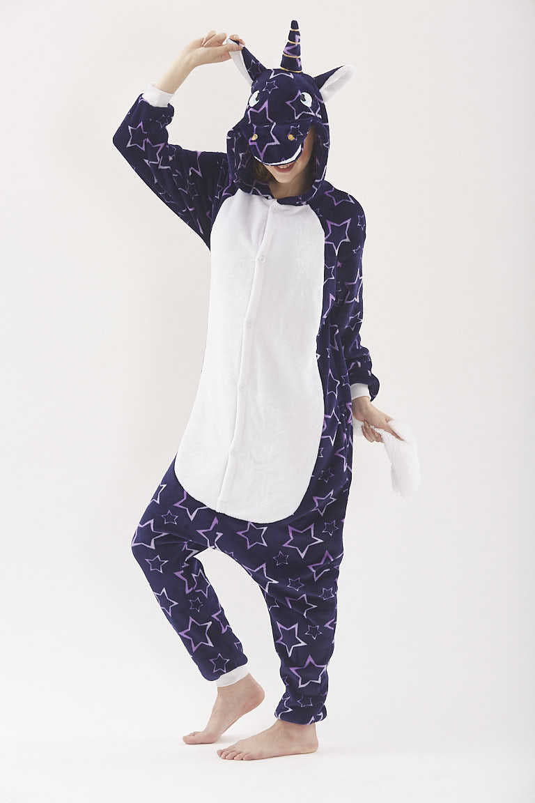 Family Matching Cartoon Animal One Piece Tianma Unicorn Pajamas