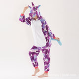 Family Matching Flannel Cartoon Animal One-piece Pajamas