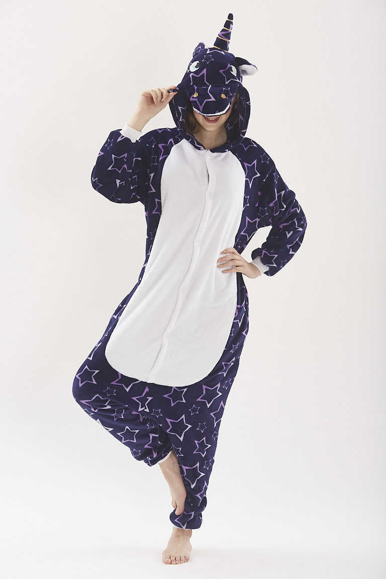 Family Matching Cartoon Animal One Piece Tianma Unicorn Pajamas