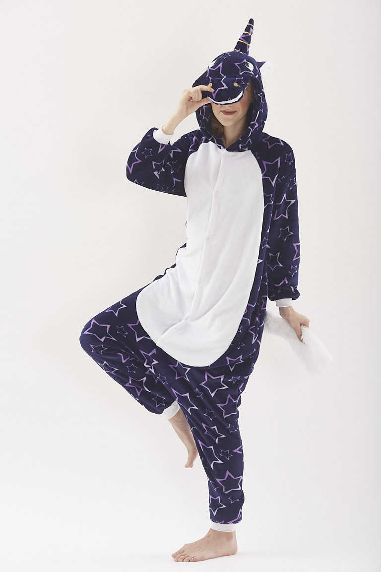 Family Matching Cartoon Animal One Piece Tianma Unicorn Pajamas
