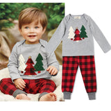 Kids Boys Christmas Tree Cotton Cute Suit 2 Pcs