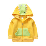 Kid Baby Boy Girl Spring Autumn Bunny Cotton Zipper Dinosaur Cartoon Coat